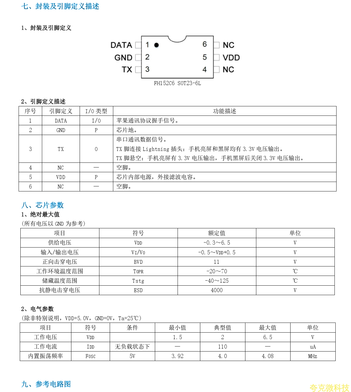 FH152C6 SOT23-6L封裝 支持蘋果 iOS 繫統所有版本