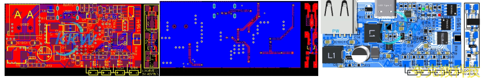 四節串聯鋰電池充放電闆,5V-9V2A 快充 QC 和 PD 輸入和輸齣 5V2.4A